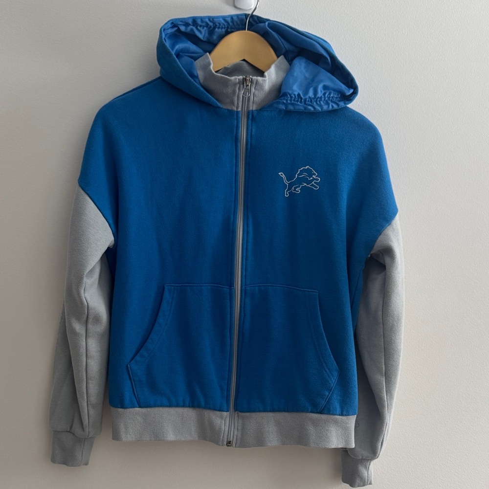 Women’s Detroit Lions NFL Team Apparel Full Zip Hooded Sweatshirt, S